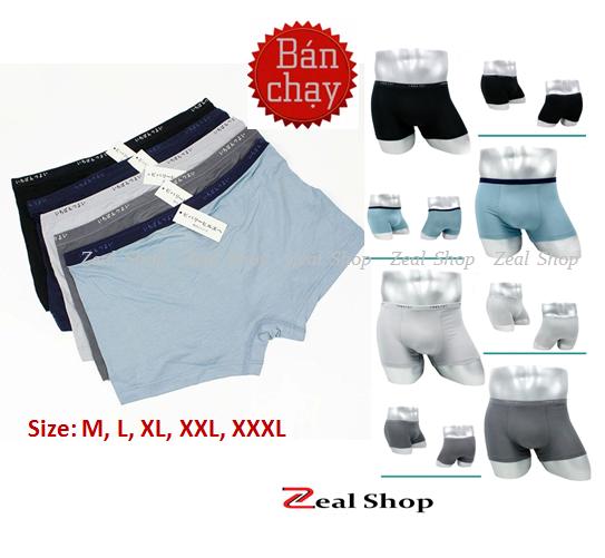Bộ 5 Quần Sịp Đùi Nam Chất Lụa Xuất Nhật - ZEAL SHOP