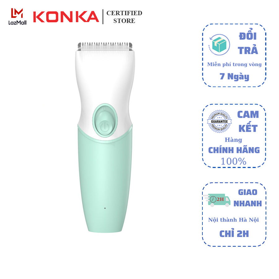 Tông đơ cắt tóc trẻ em Sohi - người lớn Konka KZ-TJ82 sạc pin có dây rời, tiêu thụ điện tối đa 2W, công suất 29W