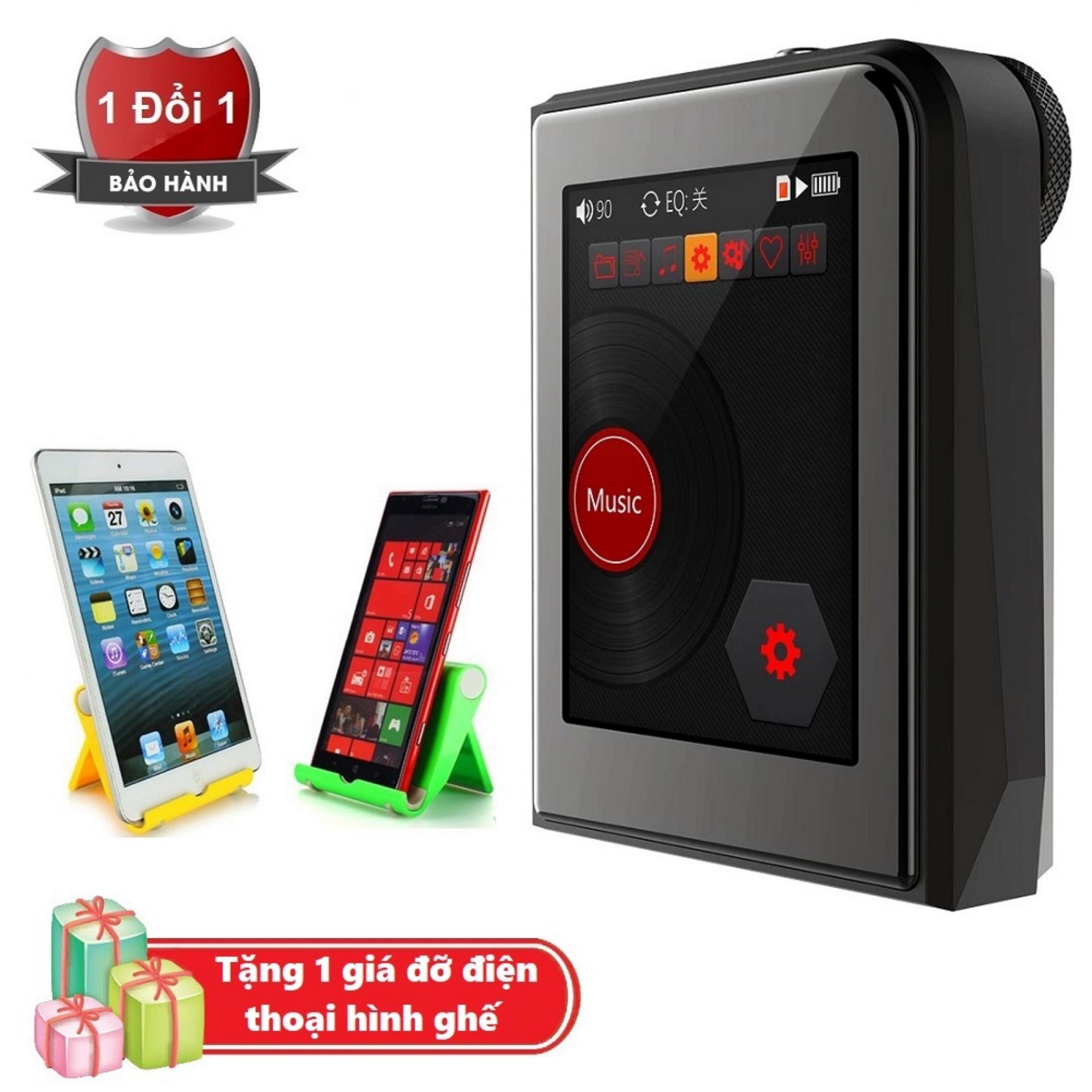 Máy nghe nhạc MP3 Lossless cao cấp Ruizu A50 - Hifi Music Player Ruizu A50 Tặng kèm Giá đỡ điện thoại hình ghế
