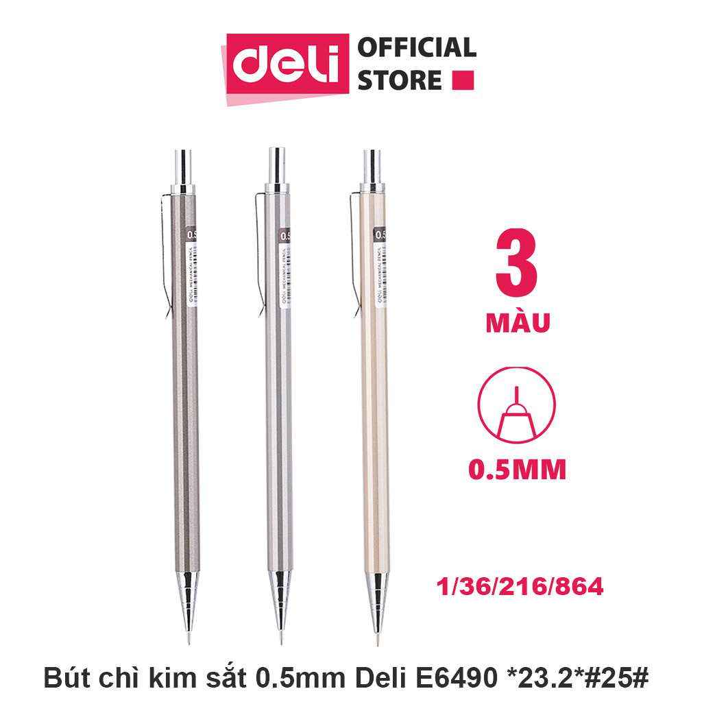 Bút chì kim học sinh ngòi 0.5mm deli - e6490