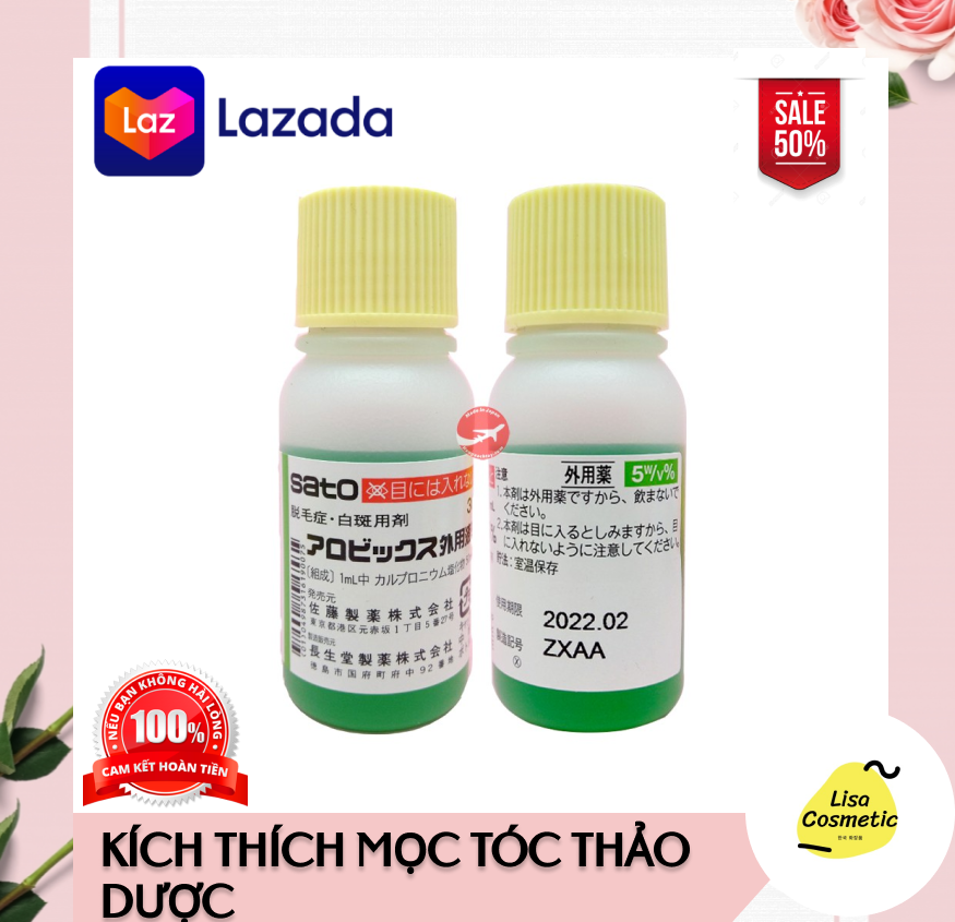 Kích mọc tóc thảo mộc sato nhật 30ml