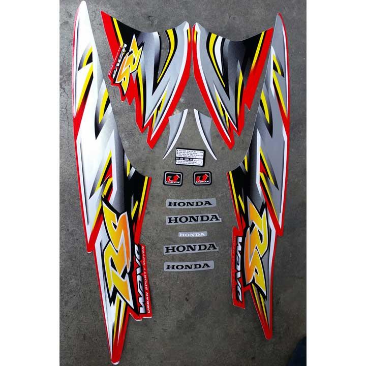 [HCM]Tem dán xe máy Wave RS LOẠI TỐT TEM XỊN - màu ĐỎ CỜ