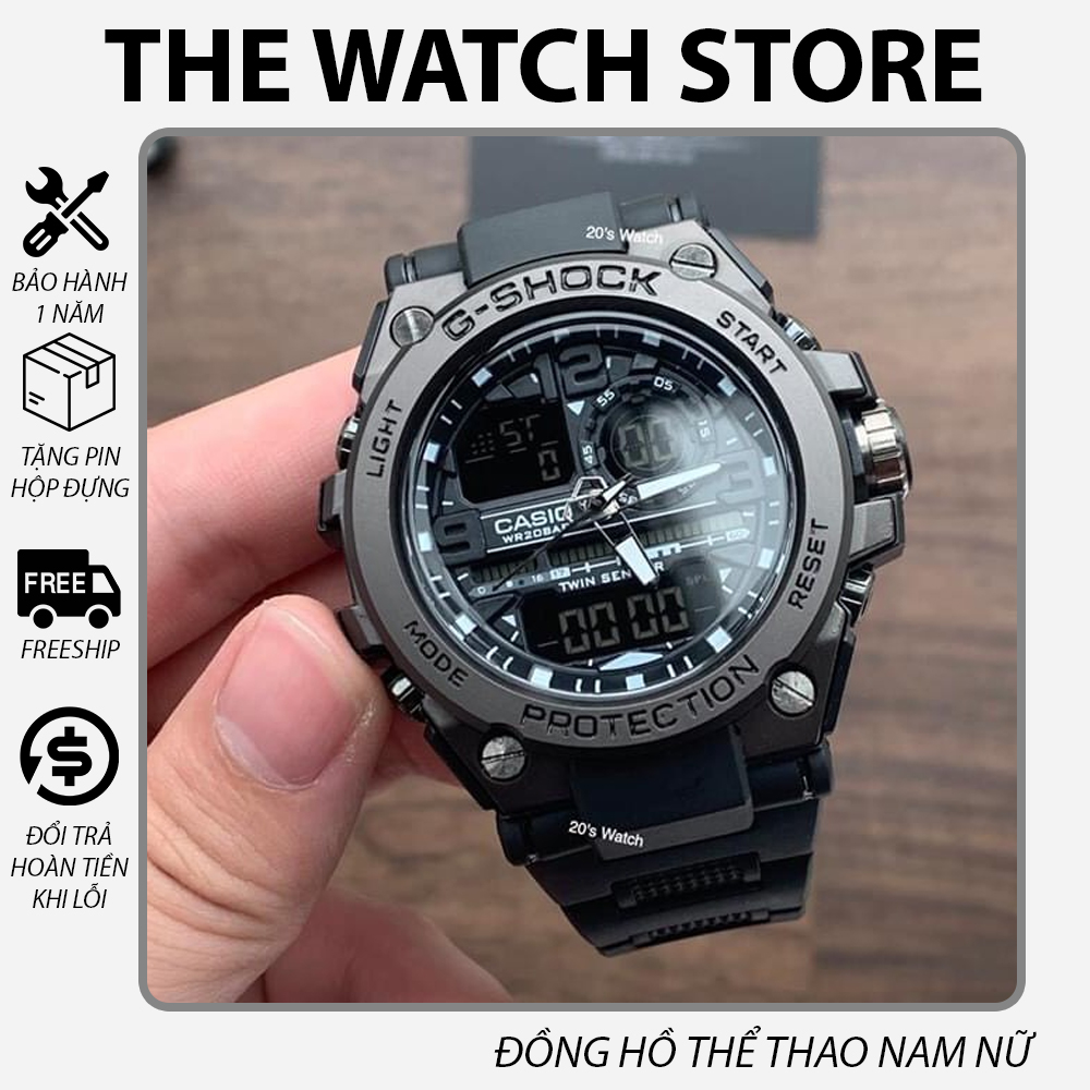 Đồng hồ nam chuẩn Casio G-shock GTS 8600 Original – Chống nước 20Bar Viền Thép không gỉ, Nam tính, 45mm