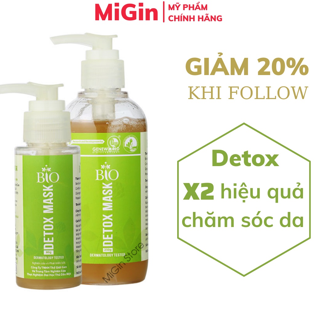 Thải độc bio detox mask 80G 250G của Mediworld Migin Store