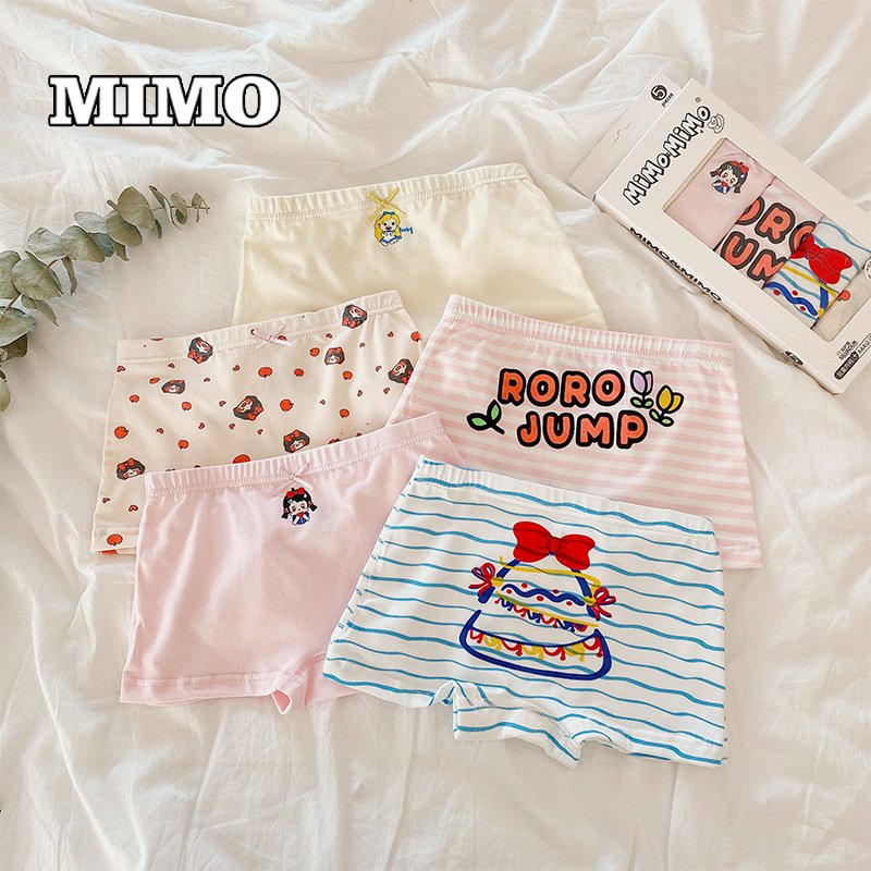 Combo 5 quần lót cotton kháng khuẩn cho bé gái hoạ tiết công chúa dễ thương-