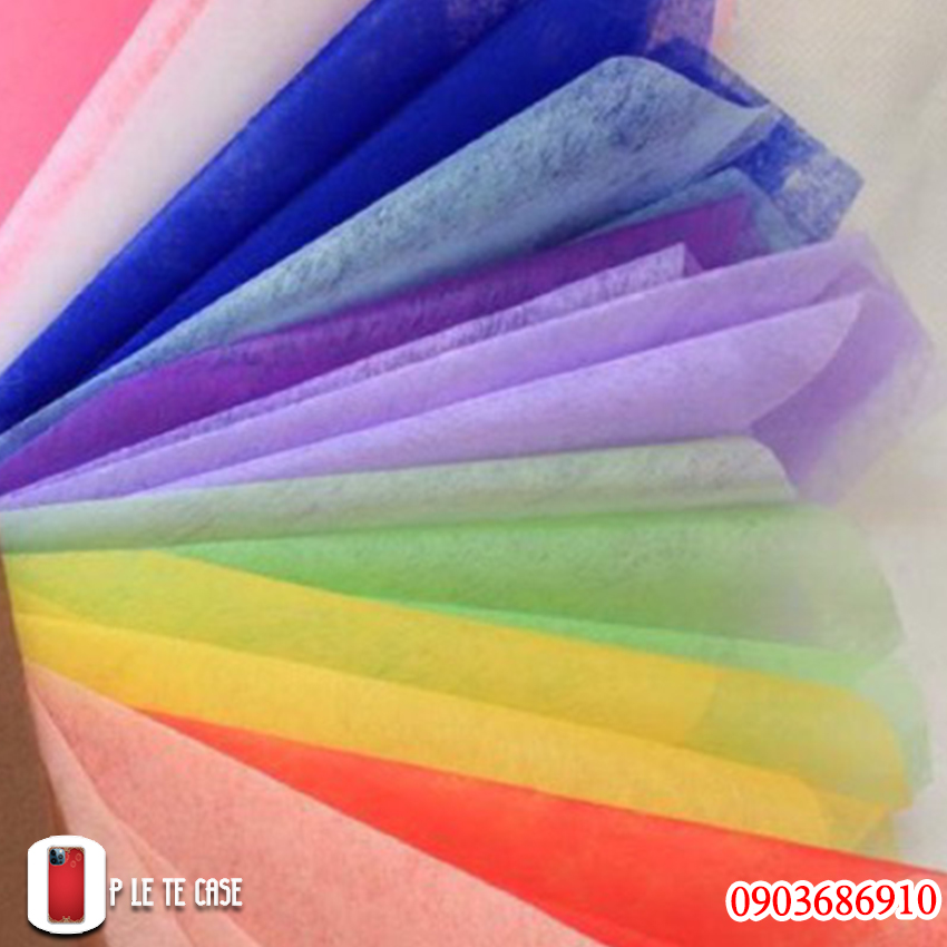 Giấy lụa mỏng gói hoa gói quà khổ 55x55cm