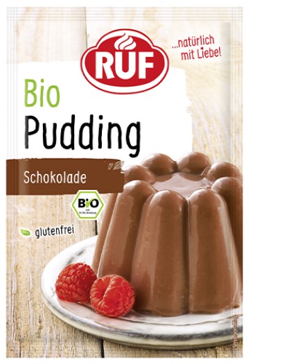 Bột pudding hữu cơ vị socola làm bánh cho bé date mớiRUF