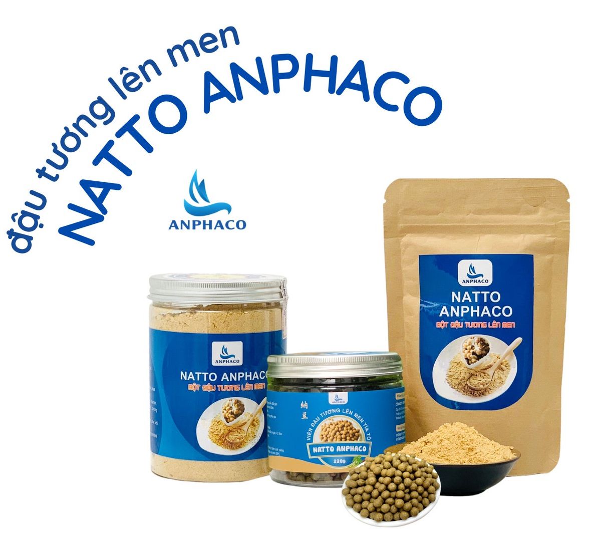Đậu tương lên men Natto Anphaco - Đậu nành lên men kiểu Nhật