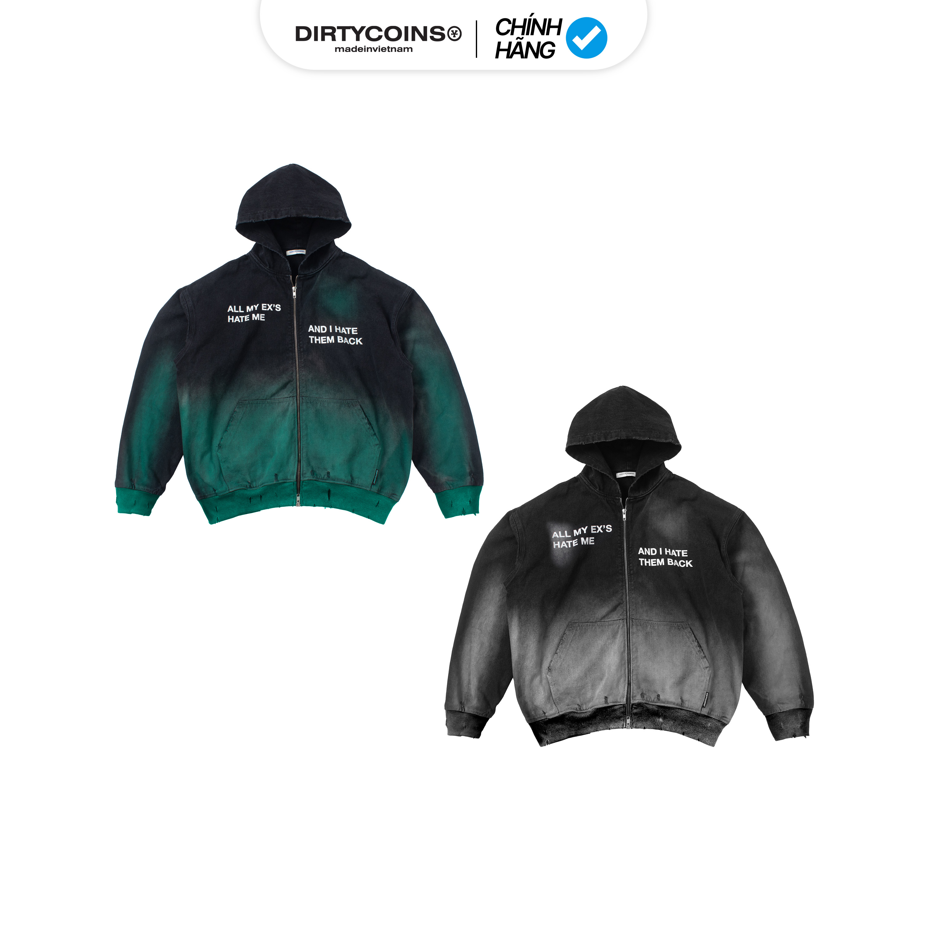 Áo Khoác DirtyCoins Denim Hoodie