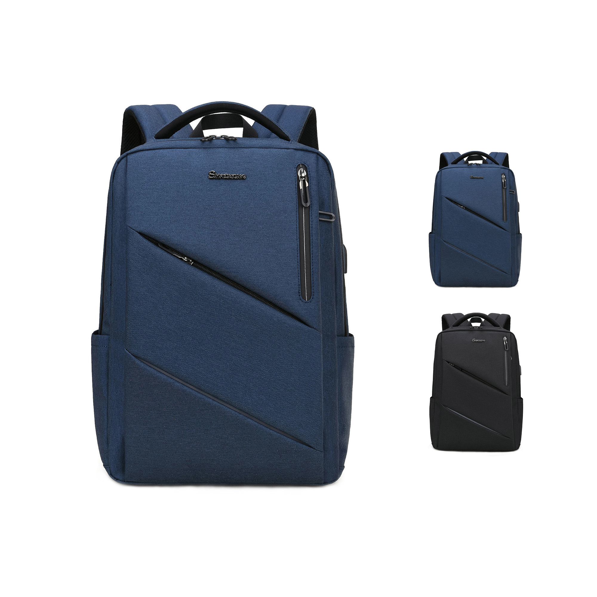 Balo laptop ShaoLong cao cấp -  Balo chống sốc, tích hợp cổng USB - Balo thời trang nam nữ SL53