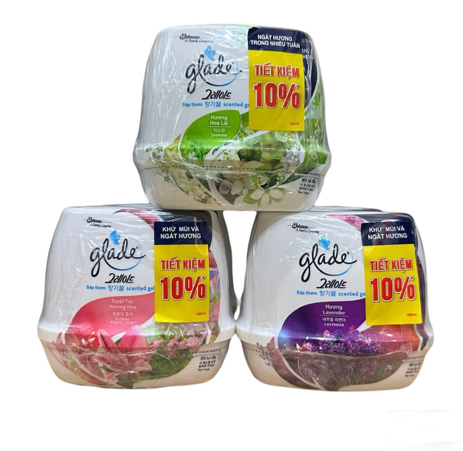Sáp Thơm Glade khử mùi và ngát hương 180g Lô 2 Cái