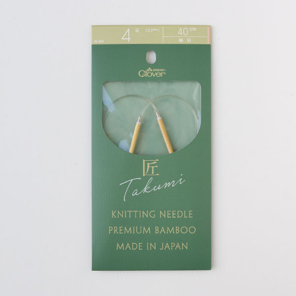 Kim đan vòng tre CLOVER bamboo circular knitting needles Takumi