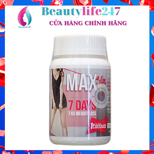 Viên uống giảm cân max 7 days thái lan hộp 30 viên