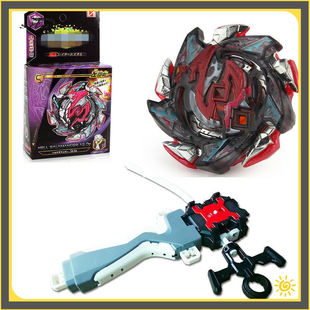 olssda Con quay Beyblade Burst Hell Salamander B-113 và bệ phóng hai mặt - INTL