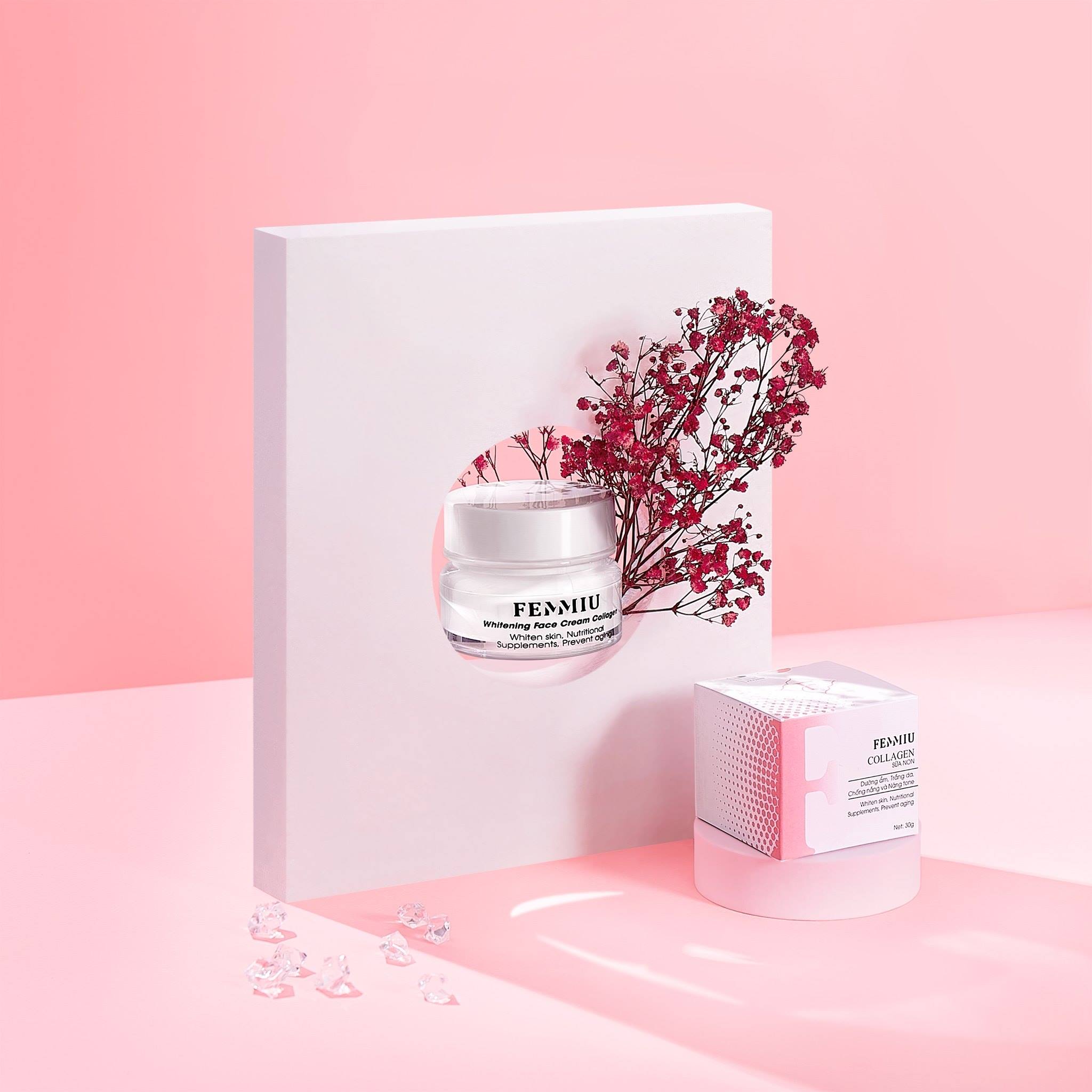 Kem dưỡng collagen sữa non femmiu kem dưỡng trắng da