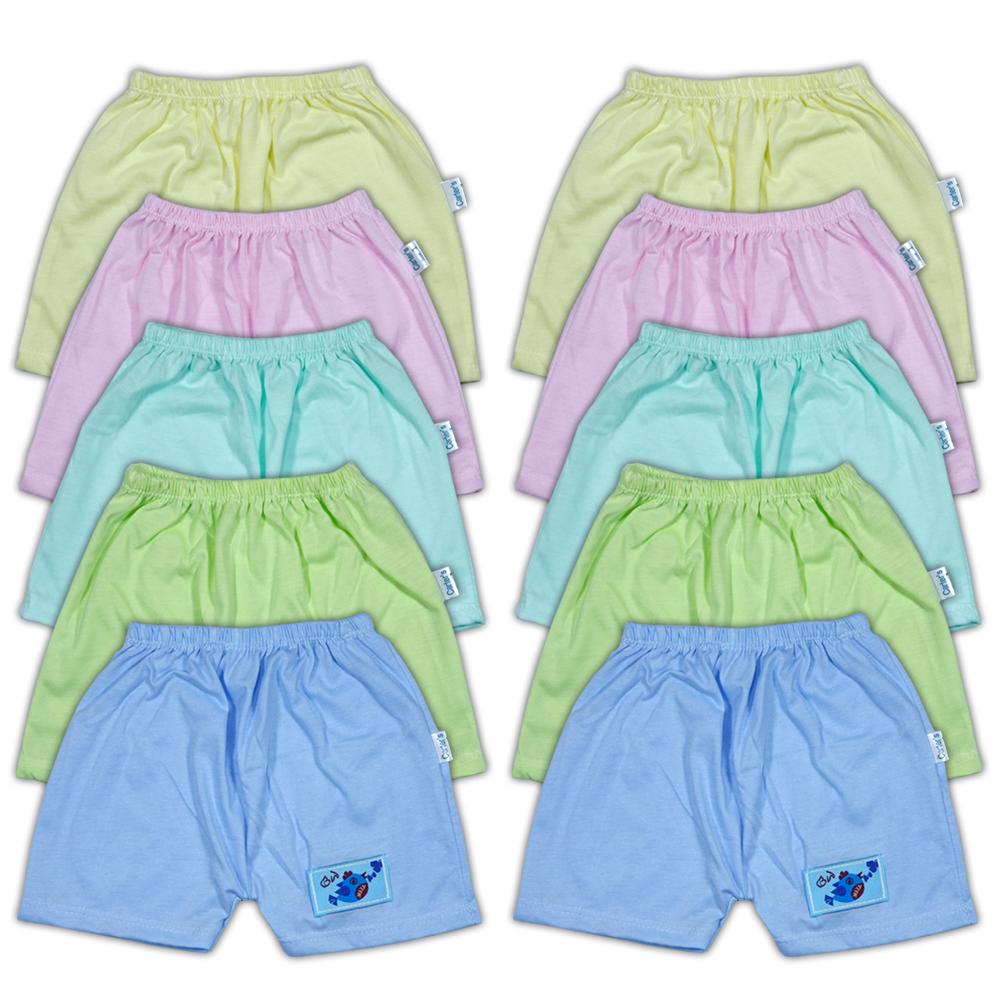 SET Gồm 10 QUẦN ĐÙI 100% COTTON an toàn cho bé trai bé gái từ 3-12kg QĐCKBS ( ảnh và video thật)