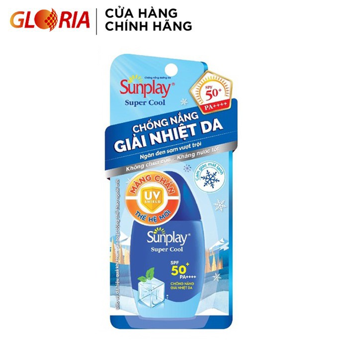 Sữa chống nắng giải nhiệt da Sunplay Super Cool spf50+ pa++++ 30g, sản phẩm đa dạng, chất lượng tốt, đảm bảo an toàn sức khỏe người dùng, vui lòng inbox để shop tư vấn thêm