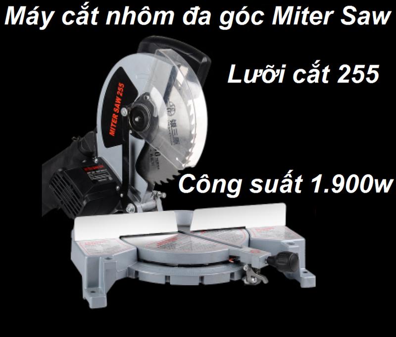 Máy cắt nhôm Miter saw may cat nhom