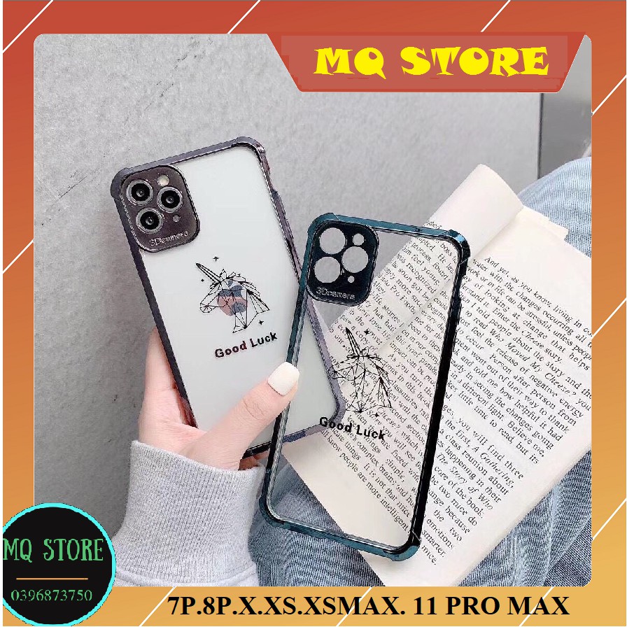 Ốp lưng Iphone dẻo viền màu chống sốc bảo vệ camera 7plus,8plus,x,xs,xs max, 11pro max