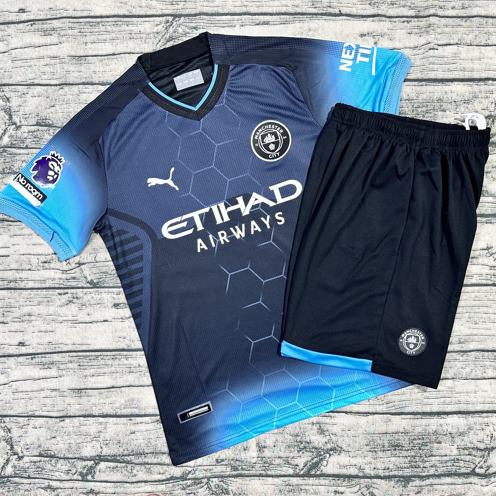 Áo Bóng Đá CLB MANCHESTER CITY- MẪU SỐ 3- VẢI GAI THÁI CAO CẤP - Co Giãn 4 Chiều