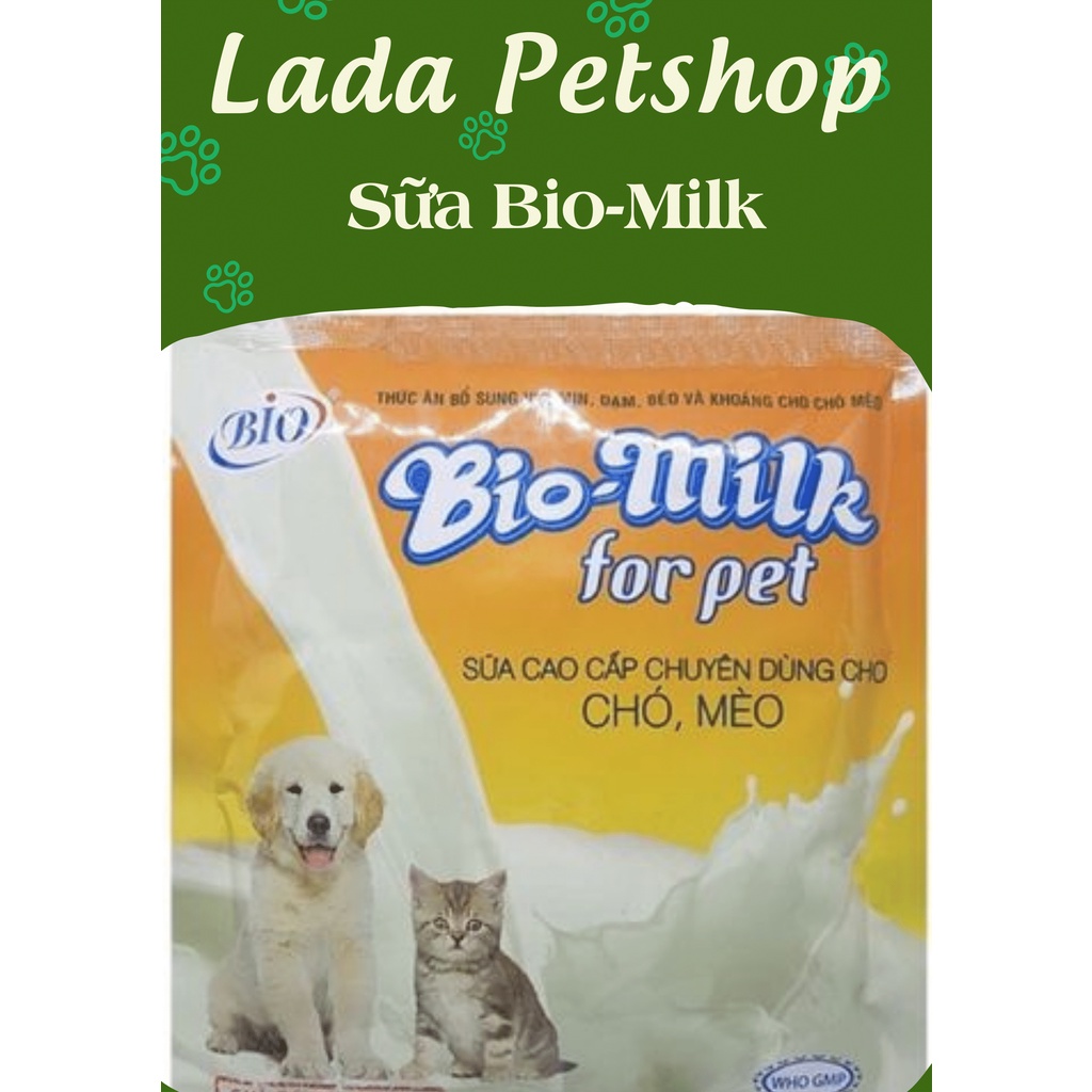 Sữa bột Bio-milk dành cho chó mèo gói 100gram