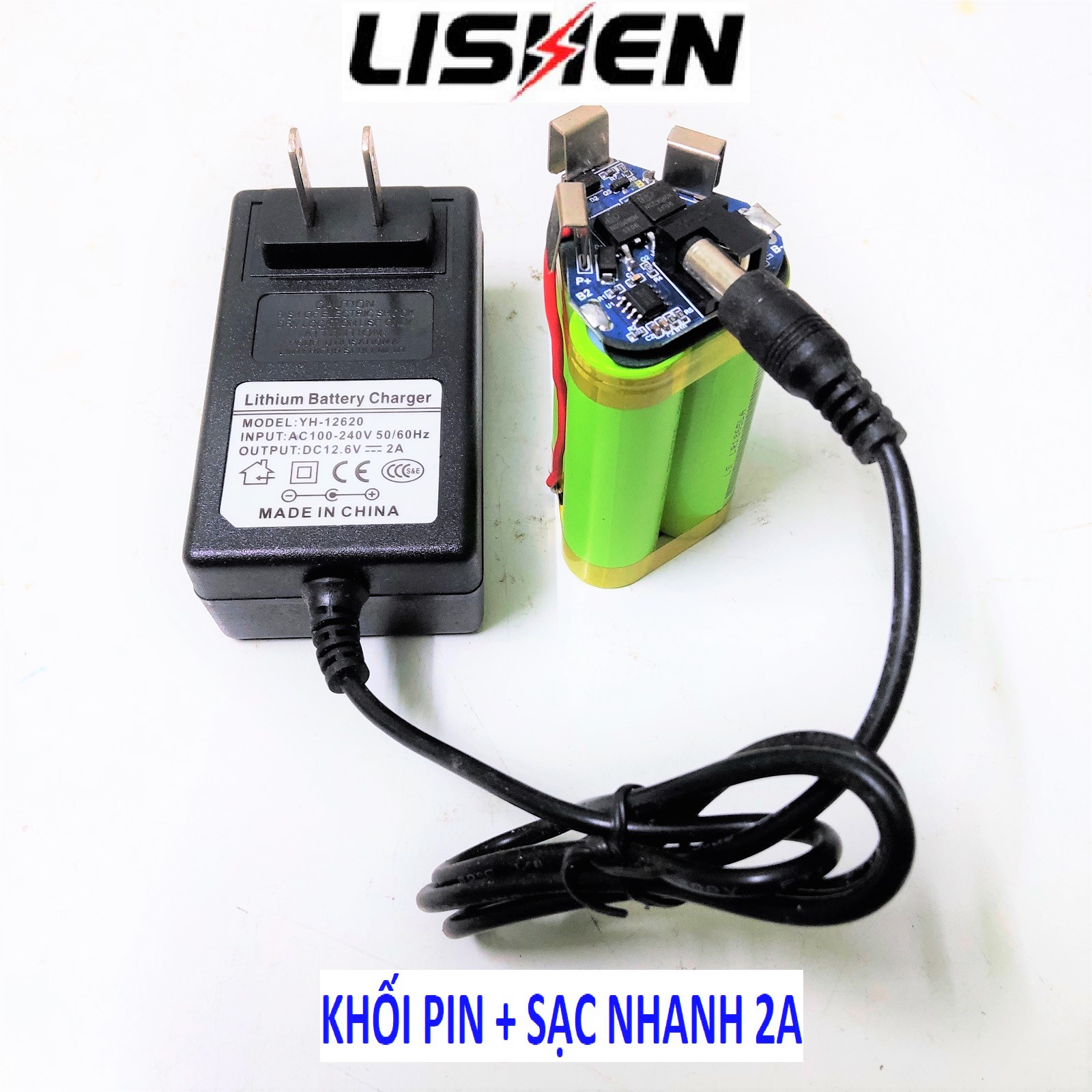 Pin máy khoan 3S 12v 2000MAH tam giác. Khối pin 3s 12.6V chuyên thay pin máy bắt vít, pin máy khoan 12v makita, dewat, voto... Bảo vệ tự ngắt quá tải