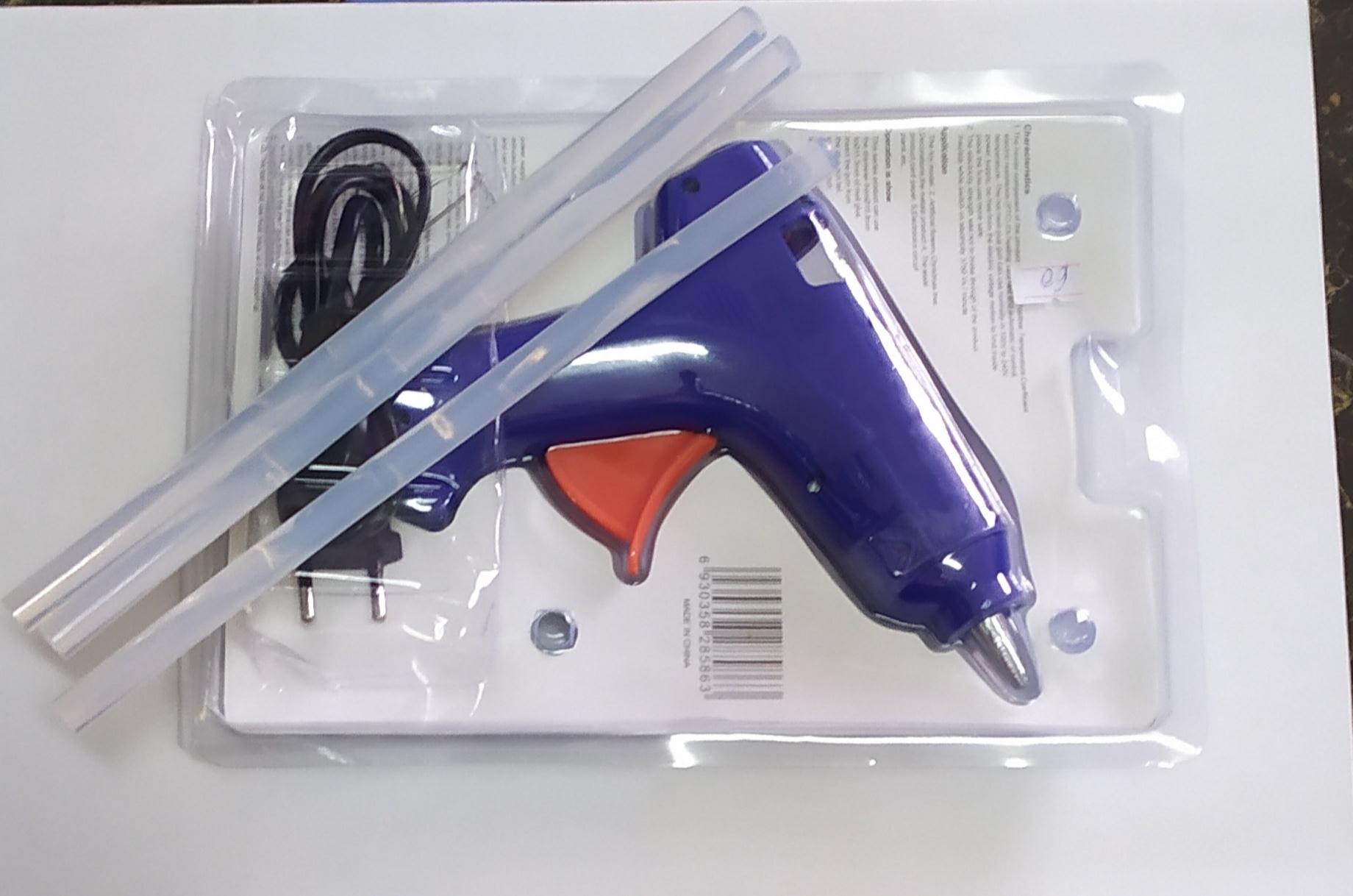 Dụng cụ bắn keo cầm tay loại nhỏ 20w (tặng kèm 3 cây keo nến)