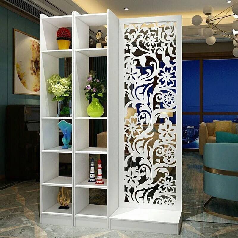 Bình phong Vách Ngăn Hoa Cúc Liền Kệ IG483 / 2kệ 1vách IGEA