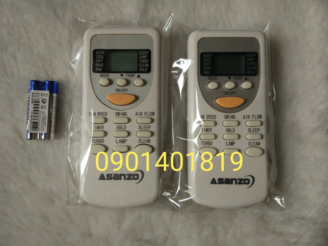 Điều Khiển Máy Lạnh Asanzo ( Hàng Chính Hãng Mới 98%)