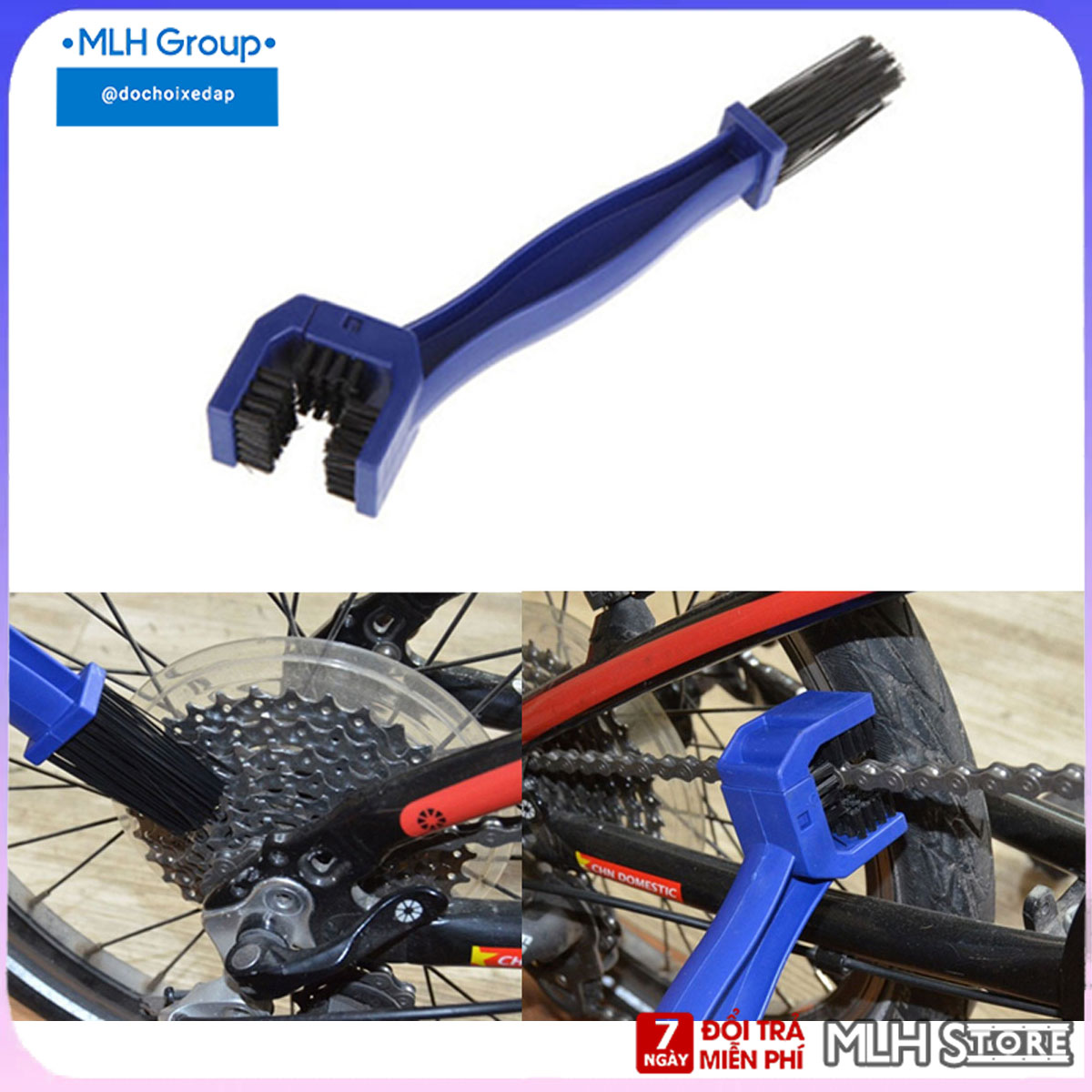 Bàn Chải Chà Dây Xích, Líp Đĩa Cho Xe Đạp Xe Máy Dụng Cụ Làm Sạch Bánh Răng Sên Xích Chuyên Dụng MLH