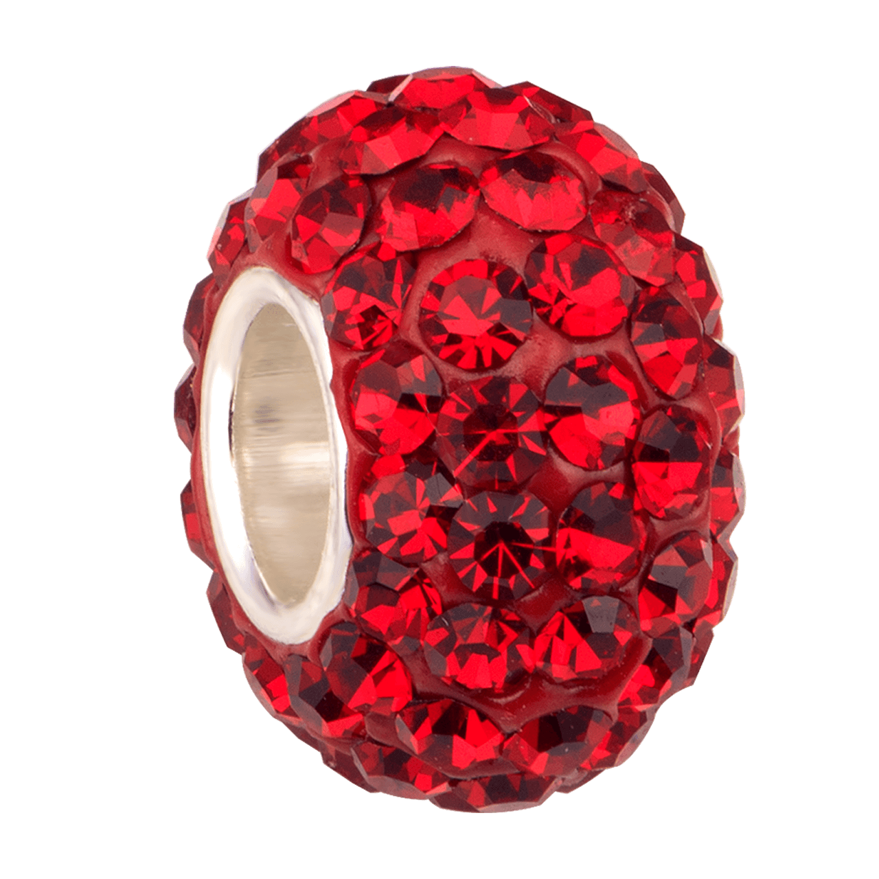 HẠT CHARM XỎ DIY PNJSILVER HÌNH TRÒN MÀU ĐỎ 1D1DK060008