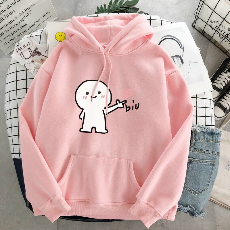 [HCM]ÁO HOODIE NAM NỮ TUYẾT CIU SWEATER FORM RỘNG CÓ TÚI CHẤT NỈ DÀY DẶN ẤM ẤP PINK SHOP