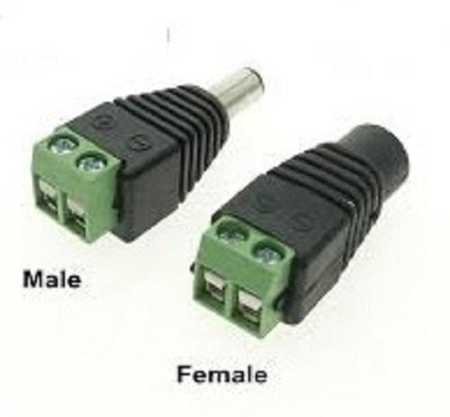 Bộ 5 Jack DC Đực + 5 DC Cái Vặn Ốc Đấu Nguồn Camera Tiện Dụng