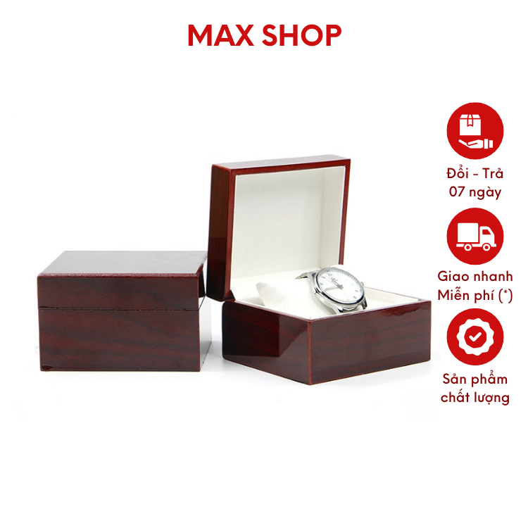 Hộp Đựng Đồng Hồ Bằng Gỗ 1 Ngăn Cao Cấp
