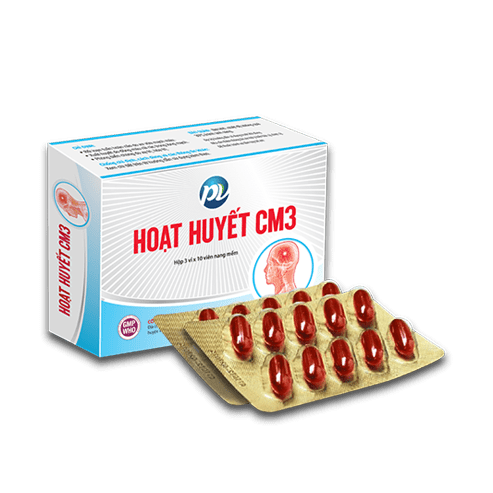 [HCM]Giúp hoạt huyết dưỡng não tăng cường lưu thông máu HOẠT HUYẾT CM3 (30 viên)