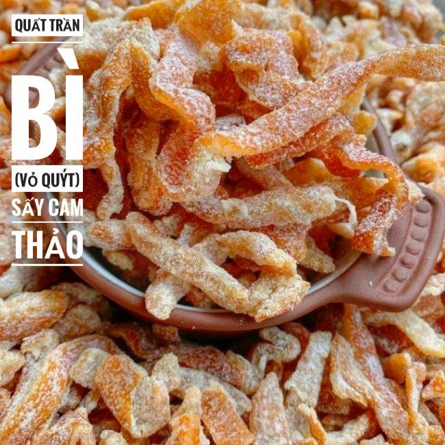 Mứt Quất trần bì (vỏ quýt ) giảm ho hiệu quả