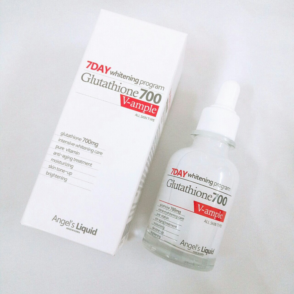 Serum trắng da 7Day Whitening Program Glutathione 700 V-Ample