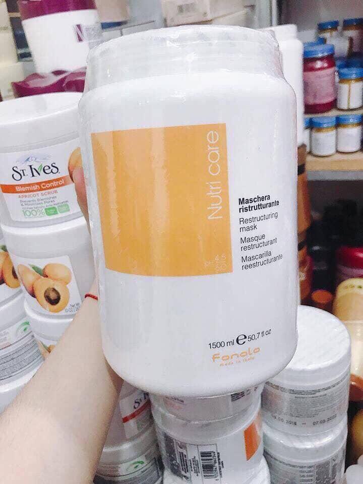 [Có Mã Giảm Giá] Kem Ủ Tóc Nutri Care Fanola 1500ml Phục Hồi Tóc Hư Tổn