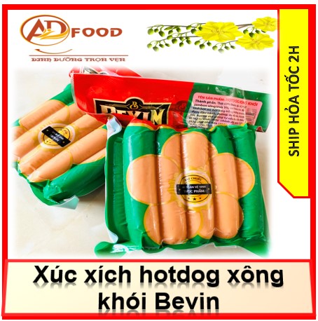Xúc xích hotdog xông khói Bevin 500g
