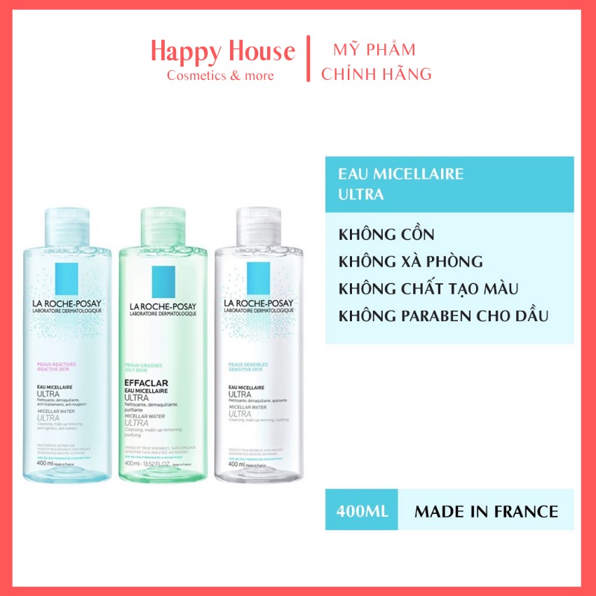 Nước tẩy trang cho da dầu nhạy cảm- Happy House