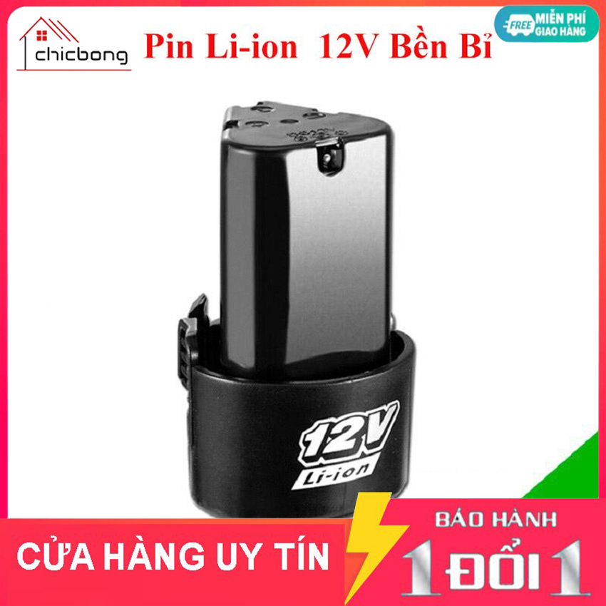 Pin li ion aotuo 12v cho máy khoan gia đình Thời gian sử dụng 3-4h Tương thích tốt - pin dùng cho các loại máy khoan cầm tay có loại pin rời sạc