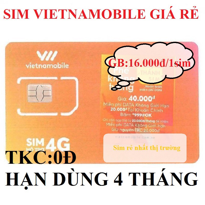 [HCM]Combo 50 Sim Vietnamobile Hạn 3 Tháng Giá Rẻ Nhât Thị Trường