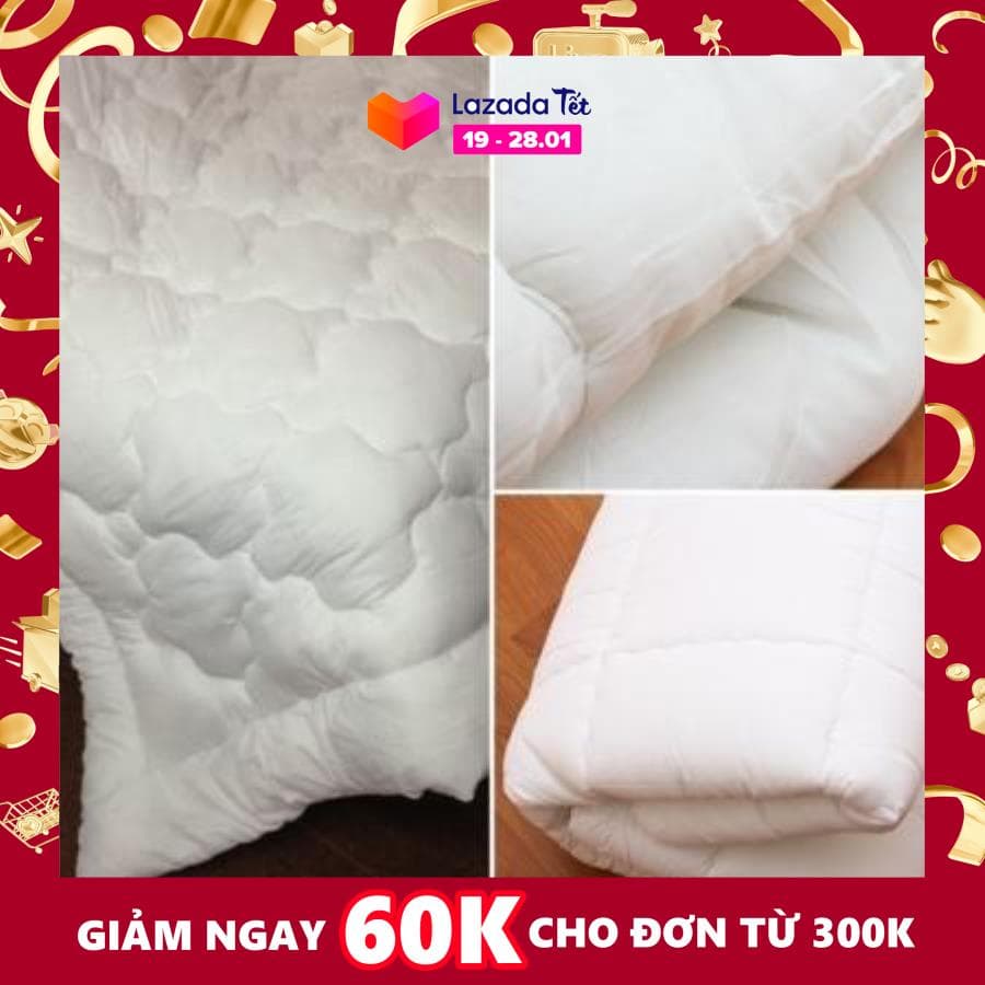 Ruột chăn hè thu bông tinh khiết hút chân không cỡ rộng, miếng bông trải, trần ki càng, k bao giờ lo bị vón hay xô bông.