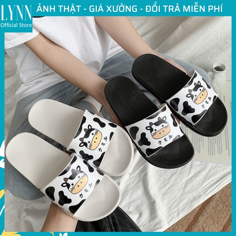 Dép bò sữa cao su quai ngang🔥 FREESHIP🔥 Dép quai ngang hình dễ thương bò sữa