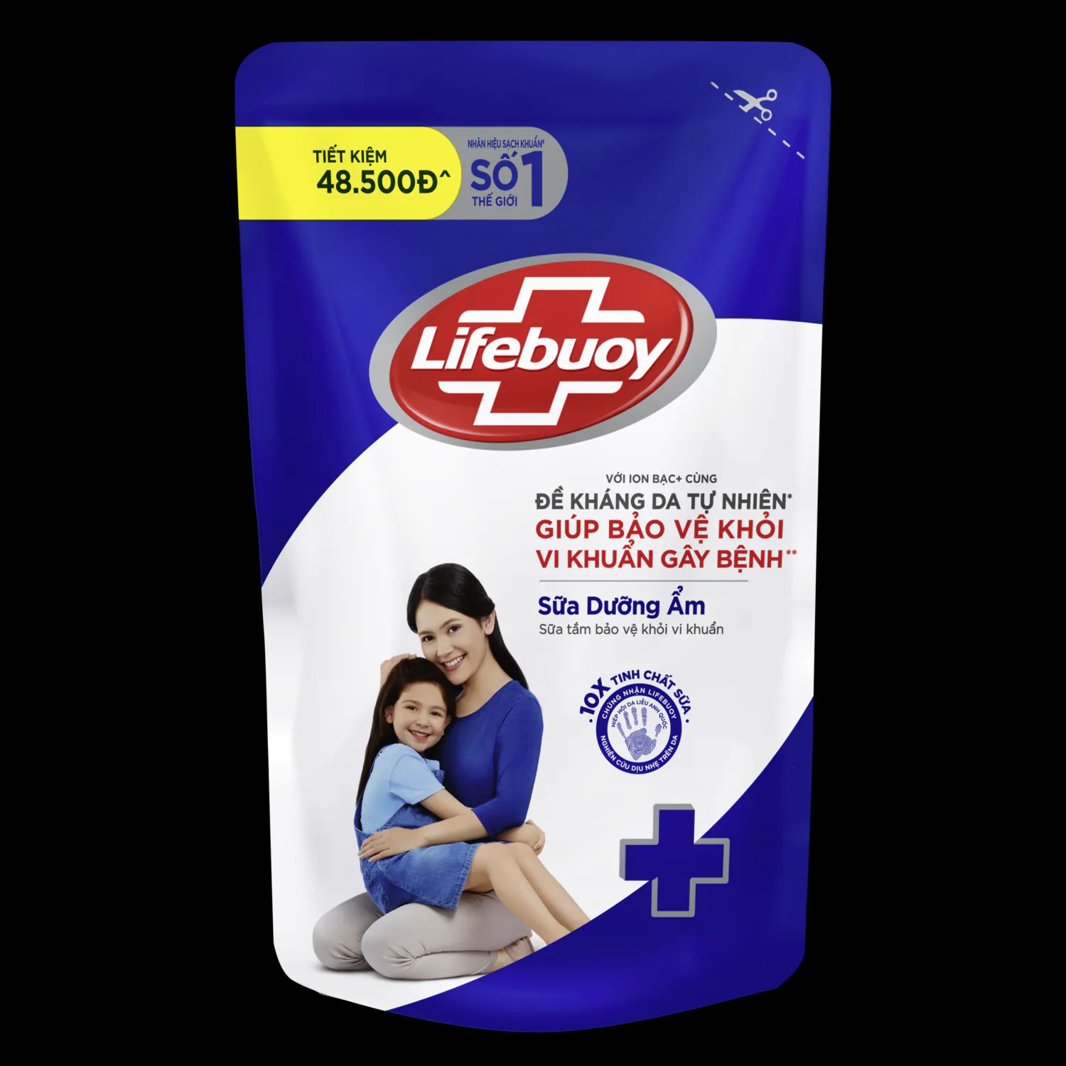 Sữa tắm Lifebuoy túi 800g - Chăm sóc da túi xanh