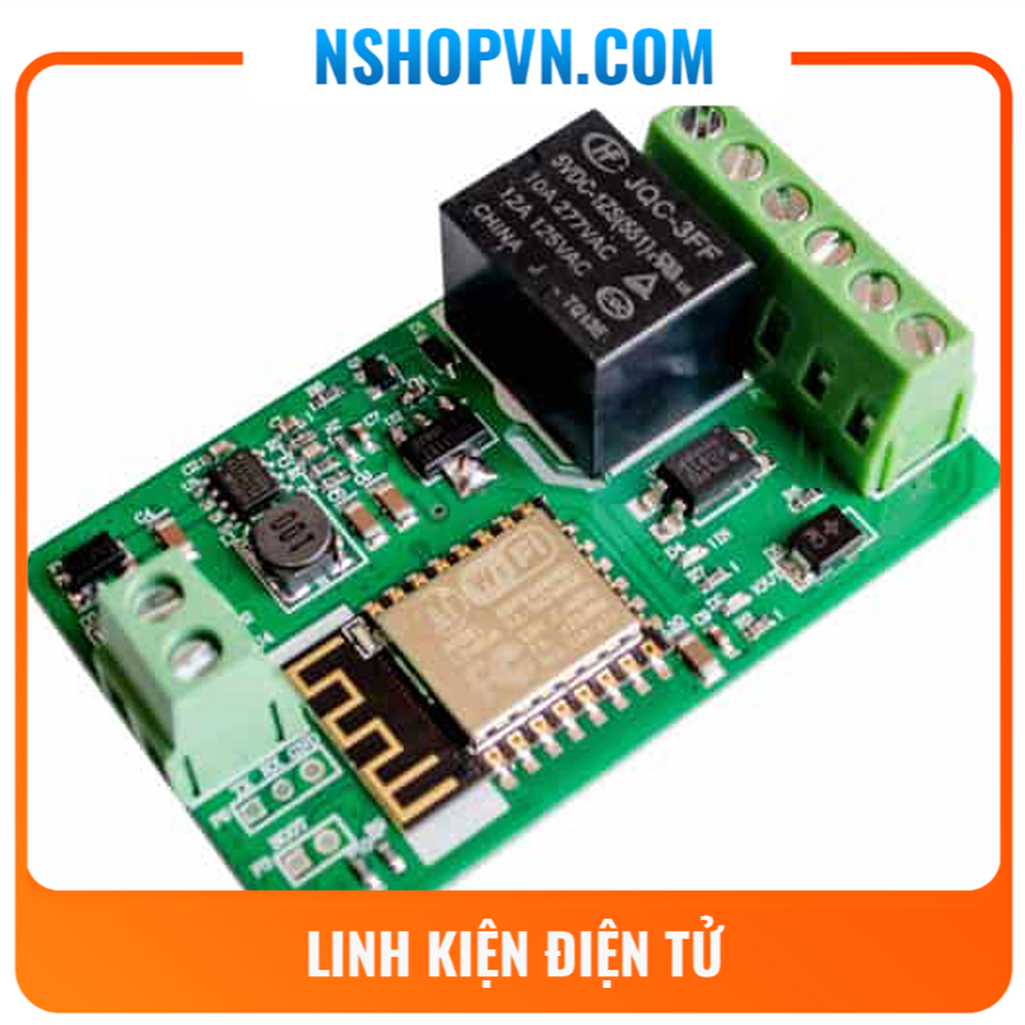 Mạch điều khiển wifi relay ESP8266 V12