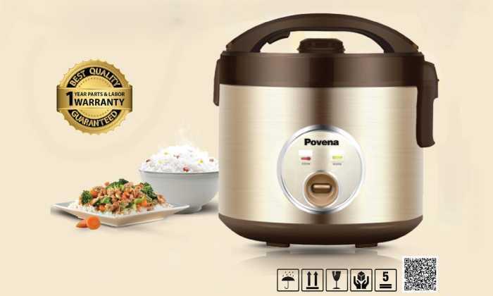 Nồi cơm điện nắp rời povena 1,8l- pvn - rc91