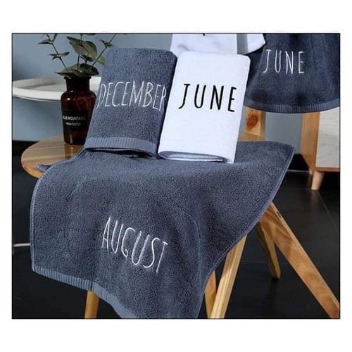 Khăn tắm thêu logo tháng kt 70x140 chất bông Microfiber thấm hút cực tốt không tĩnh điện chuyên dùng cho spa homestay thích hợp với mọi loại da không gây kích ứng không nhớ mùi và rụng lông