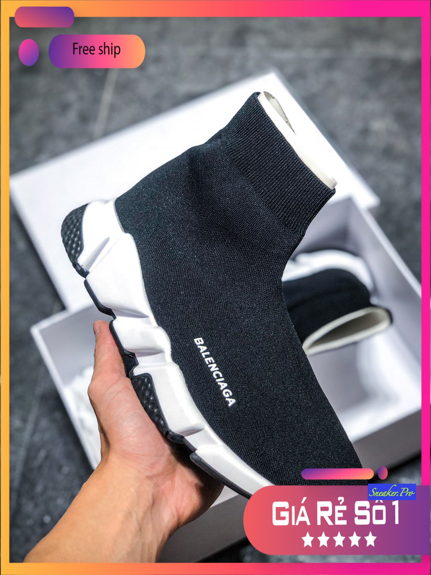 Giày thể thao sneaker Balen Speed Trainer siêu phong cách, hot hit cho nam và nữ