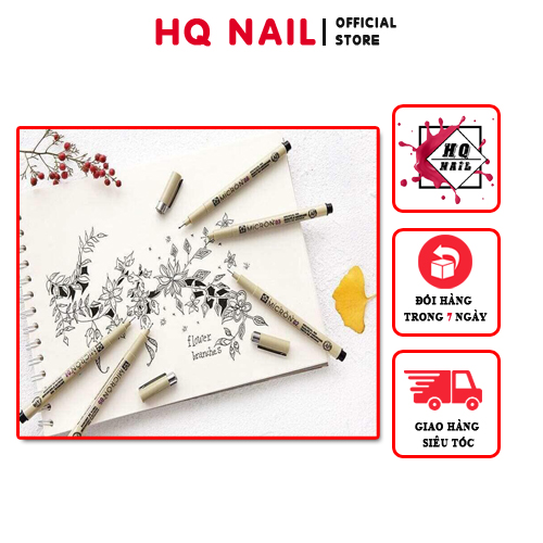 Bút vẽ nét mực đen siêu đẹp cho bộ môn vẽ nail